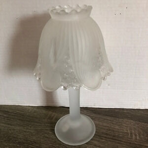 Partylite Clairmont  Frosted Fairy Light Candle Holder